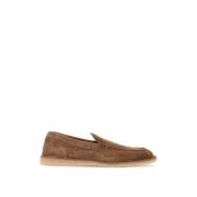 Dolce & Gabbana Suede Leather Moccas Loafers Brown, Herr