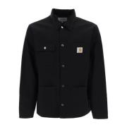 Carhartt Wip Bomullscanvas Arbetsjacka Black, Herr