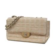 Chanel Vintage Pre-owned Nylon chanel-vskor Beige, Dam