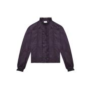 Isabel Marant Étoile Volang Bomullsblus Purple, Dam