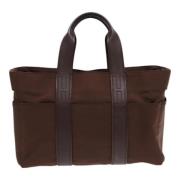 Hermès Vintage Pre-owned Nylon handvskor Brown, Dam