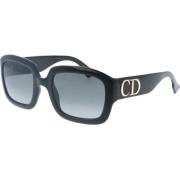 Dior Stiliga solglasögon svart ram Black, Dam