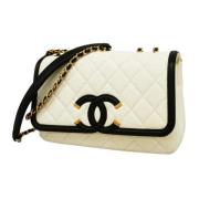 Chanel Vintage Pre-owned Laeder chanel-vskor Beige, Dam