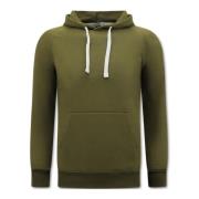 Enos Hoodie Herr - Sweatshirt med huva Green, Herr