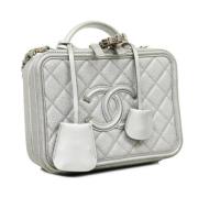 Chanel Vintage Pre-owned Laeder chanel-vskor White, Dam