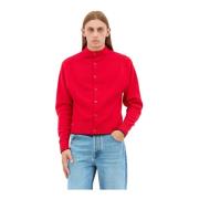 Jacquemus Kashmir Stickad Hög Hals Cardigan Red, Herr