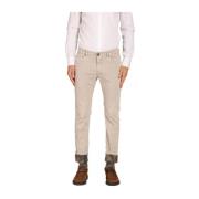 Mason's Slim Fit Chinos med Kamouflagetryck Gray, Herr