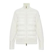 Moncler Kofta med quiltad framsida Beige, Dam