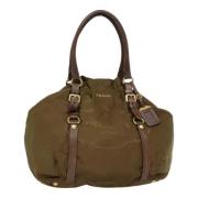 Prada Vintage Pre-owned Nylon prada-vskor Brown, Dam