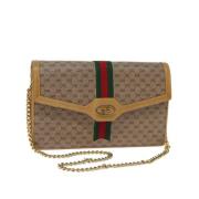 Gucci Vintage Pre-owned Canvas gucci-vskor Beige, Dam