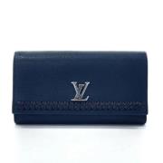 Louis Vuitton Vintage Pre-owned Laeder plnbcker Blue, Dam