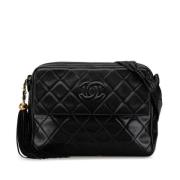 Chanel Vintage Pre-owned Laeder axelremsvskor Black, Dam