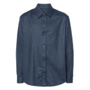 A.p.c. Bobby Skjortjacka Blue, Herr