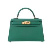 Hermès Vintage Pre-owned Laeder handvskor Green, Dam