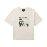 A.p.c. Ecru Cassettes T-Shirt Beige, Dam