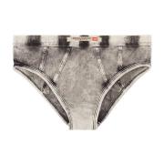 Diesel Grå Culotte Briefs med Denim Look Gray, Dam