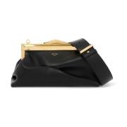 Jimmy Choo Diamantram Läder Clutch White, Dam