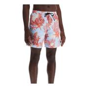 Versace Barockhav Tryck Bermuda Shorts Blue, Herr