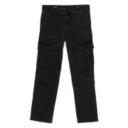 Adriano Goldschmied Slim Cargo Byxor Black, Dam