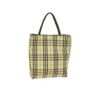 Burberry Vintage Pre-owned Canvas handvskor Yellow, Dam