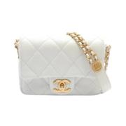 Chanel Vintage Pre-owned Laeder chanel-vskor White, Dam