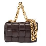 Bottega Veneta Vintage Pre-owned Laeder axelremsvskor Brown, Dam