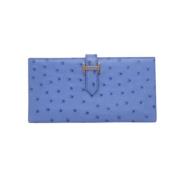 Hermès Vintage Pre-owned Laeder plnbcker Blue, Dam