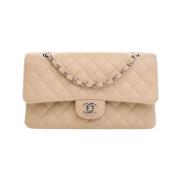 Chanel Vintage Pre-owned Laeder chanel-vskor Beige, Dam