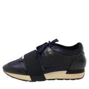 Balenciaga Vintage Pre-owned Laeder sandaler Blue, Dam