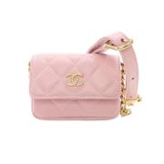 Chanel Vintage Pre-owned Laeder chanel-vskor Pink, Dam