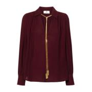 Elisabetta Franchi Stiliga Camicia Skjortor Red, Dam