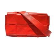 Bottega Veneta Vintage Pre-owned Laeder axelremsvskor Red, Dam