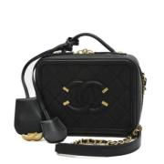 Chanel Vintage Pre-owned Laeder chanel-vskor Black, Dam