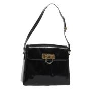 Salvatore Ferragamo Pre-owned Pre-owned Canvas axelremsvskor Black, Da...