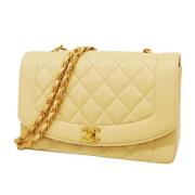 Chanel Vintage Pre-owned Laeder chanel-vskor Beige, Dam