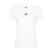 Kenzo Lucky Tiger Broderade T-shirts och Polos White, Dam