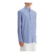 Polo Ralph Lauren Randig Stretch Poplin Skjorta Blue, Herr