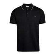 Calvin Klein Herr Stretch Pique Polo med Tipping Black, Herr