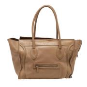 Celine Vintage Pre-owned Laeder totevskor Beige, Dam