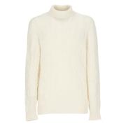 Tagliatore Sweaters Ivory Beige, Herr