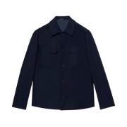 Brooks Brothers Skjortskjorta i ullblandning, regular fit Blue, Herr