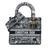 Dior Vintage Pre-owned Canvas handvskor Blue, Dam