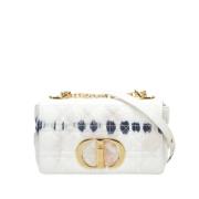 Dior Vintage Pre-owned Denim crossbodyvskor White, Dam