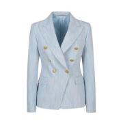 Tagliatore Multifärgad Blazer Dammode Blue, Dam