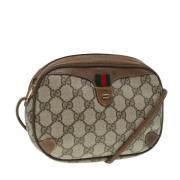 Gucci Vintage Pre-owned Laeder axelremsvskor Beige, Dam