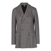 Liviana Conti Dubbelknäppt Blazer Brown, Dam