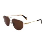 Lanvin Guld Metall Unisex Solglasögon Blue, Unisex