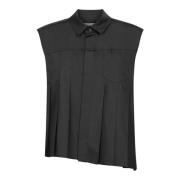 Sacai Svarta T-shirts & Polos för kvinnor Black, Dam