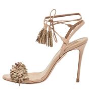 Aquazzura Pre-owned Pre-owned Laeder sandaler Pink, Dam