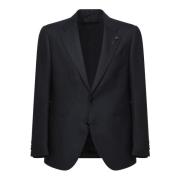 Lardini Blå Ull Blazer Elegant Stil Blue, Herr